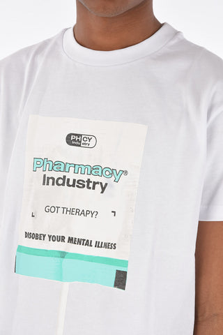 t-shirt girocollo con stampa