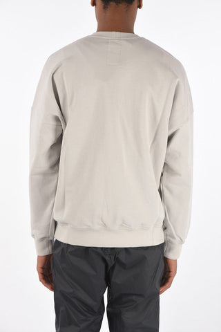 CHAMPION crew-neck sweatshirt with embroidery on the front