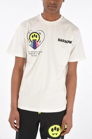 t-shirt girocollo stampata