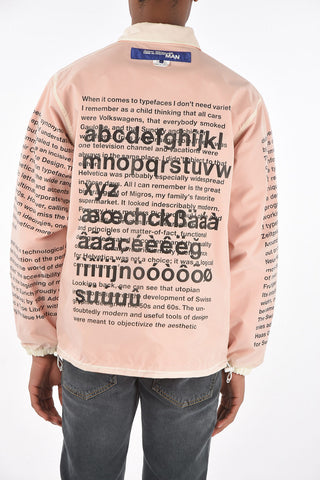 MAN Printed reversible HELVETICA Nylon overshirt