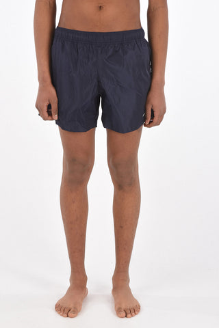 drawstring waist swim shorts