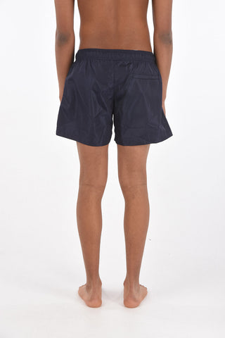 drawstring waist swim shorts
