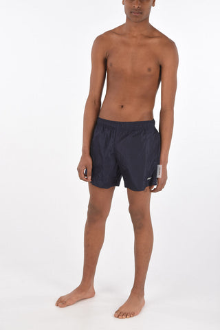 drawstring waist swim shorts