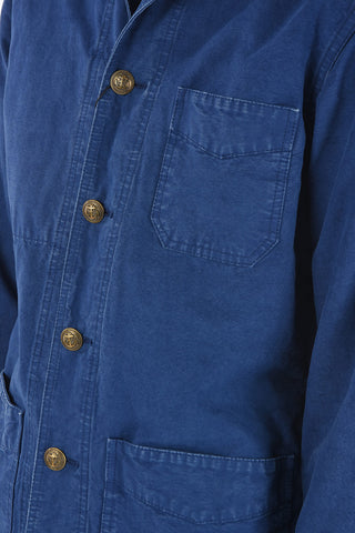 cotton overshirt with golden buttons