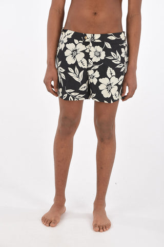 costume da bagno boxer fantasia floreale