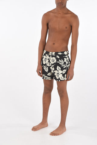 costume da bagno boxer fantasia floreale