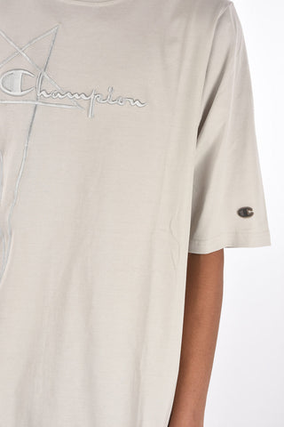 CHAMPION t-shirt girocollo JUMBO con ricamo frontale