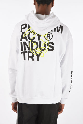 printed hooded sweatshirt with maxi patch pocket