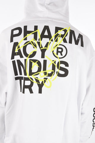 printed hooded sweatshirt with maxi patch pocket