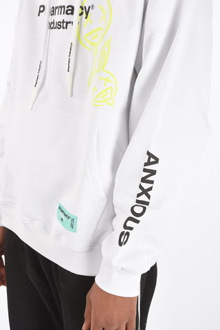 printed hooded sweatshirt with maxi patch pocket