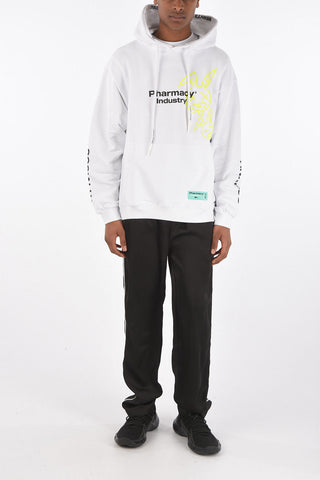 printed hooded sweatshirt with maxi patch pocket