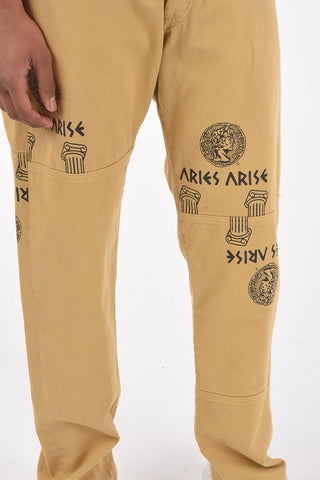 jeans straight fit con stampa 21cm