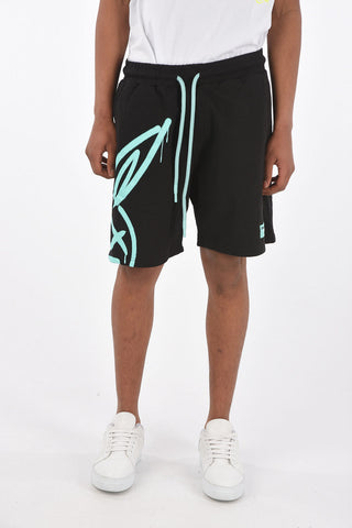 printed sweat shorts