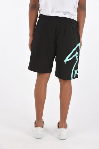 printed sweat shorts
