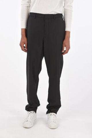 virgin wool belt loops trousers