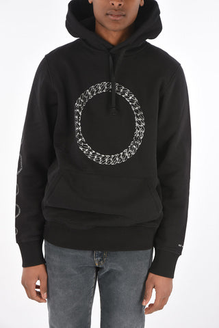 hooded sweatshirt with maxi patch pocket