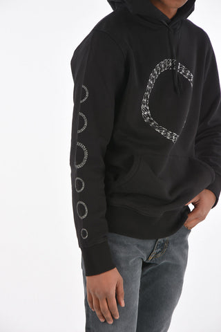 hooded sweatshirt with maxi patch pocket
