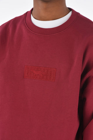 MAISON KITSUNE crew-neck sweatshirt with front embroidery