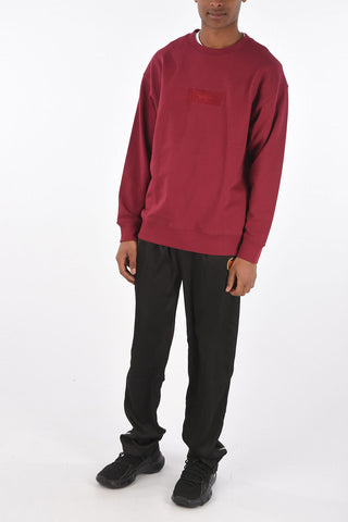 MAISON KITSUNE crew-neck sweatshirt with front embroidery