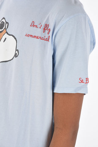 PEANUTS Snoopy printed crew-neck t-shirt