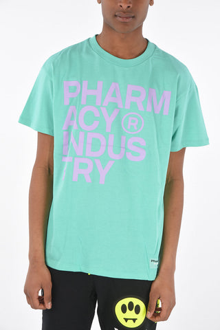 crew-neck t-shirt with front print