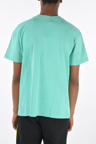 crew-neck t-shirt with front print