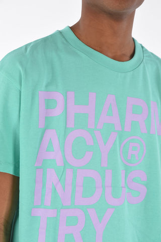 crew-neck t-shirt with front print