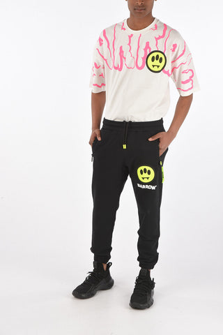 2 pockets jogger pants with logo-print