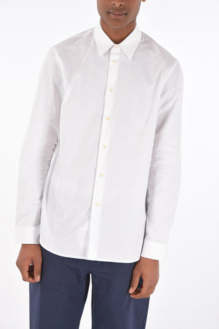popeline spread collar shirt
