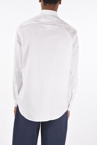 popeline spread collar shirt