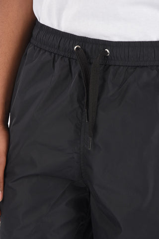 COUTURE nylon drawstring waist shorts