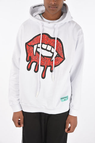 printed hooded sweatshirt