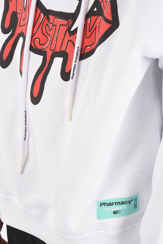 printed hooded sweatshirt