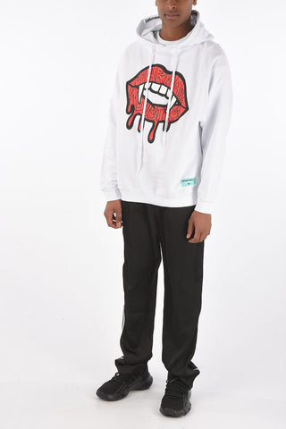 printed hooded sweatshirt