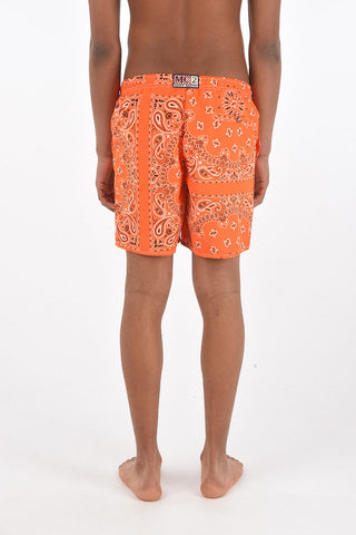 costume da bagno boxer con motivo cashmere