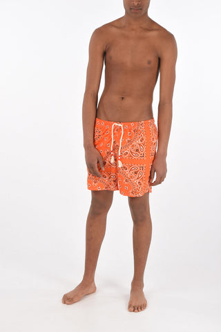 costume da bagno boxer con motivo cashmere
