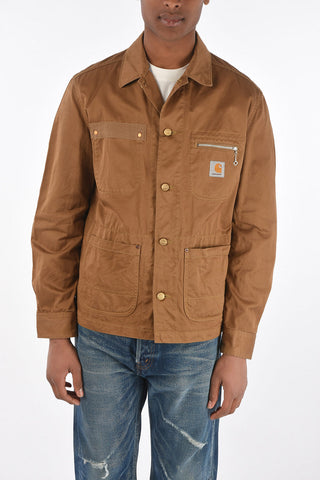 EYE MAN CARHARTT giubbotto utility con tasche a toppa e bottoni dorati