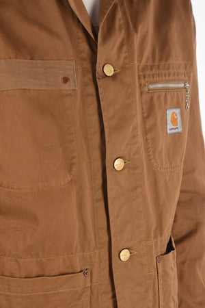 EYE MAN CARHARTT patch pockets utility jacket with golden buttons