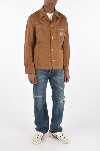 EYE MAN CARHARTT giubbotto utility con tasche a toppa e bottoni dorati