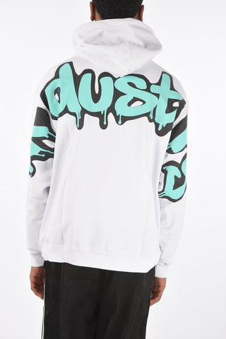 printed hooded sweatshirt with maxi patch pocket