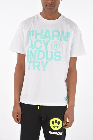 t-shirt girocollo con stampa frontale
