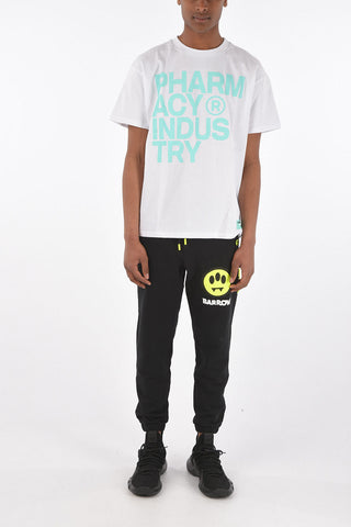 t-shirt girocollo con stampa frontale
