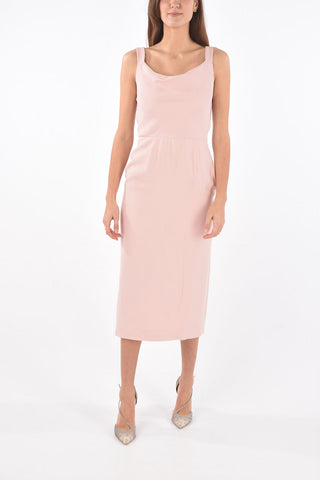 Vestito Lungo Bodycon con Collo a Cappuccio