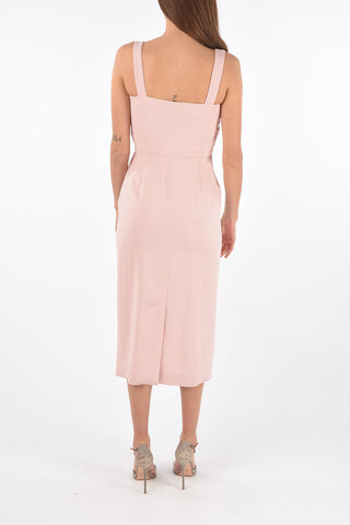 Vestito Lungo Bodycon con Collo a Cappuccio