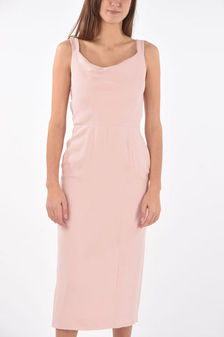 Vestito Lungo Bodycon con Collo a Cappuccio