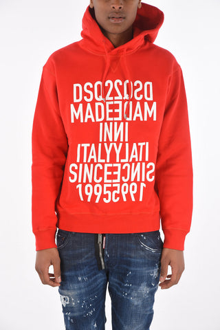 Felpa COOL FIT stampata con cappuccio