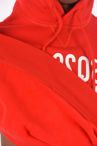 Felpa COOL FIT stampata con cappuccio