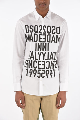 printed popeline shirt
