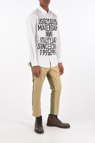 printed popeline shirt
