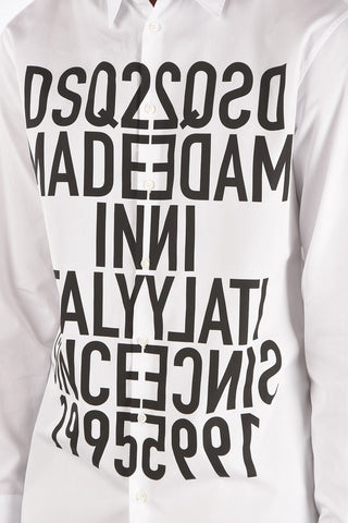 printed popeline shirt